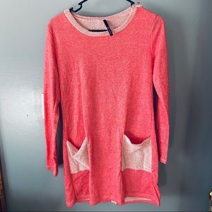Bellamie pink tunic sweatshirt